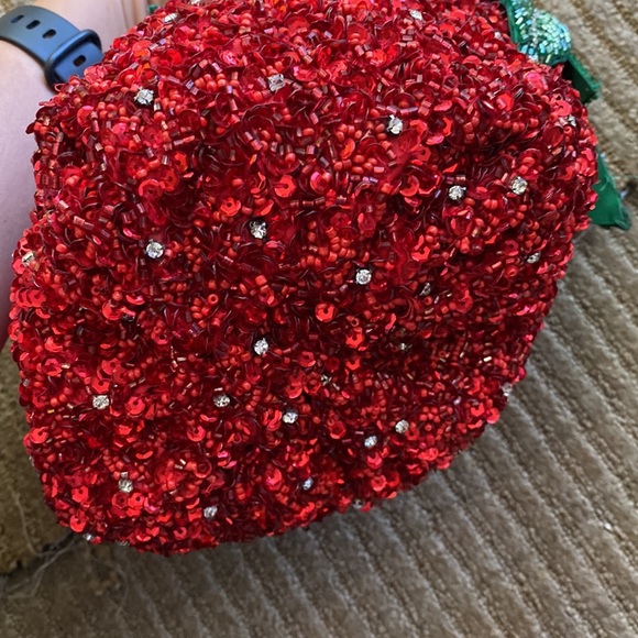 NWT Zara Strawberry Sequin Bag - Picture 12 of 17